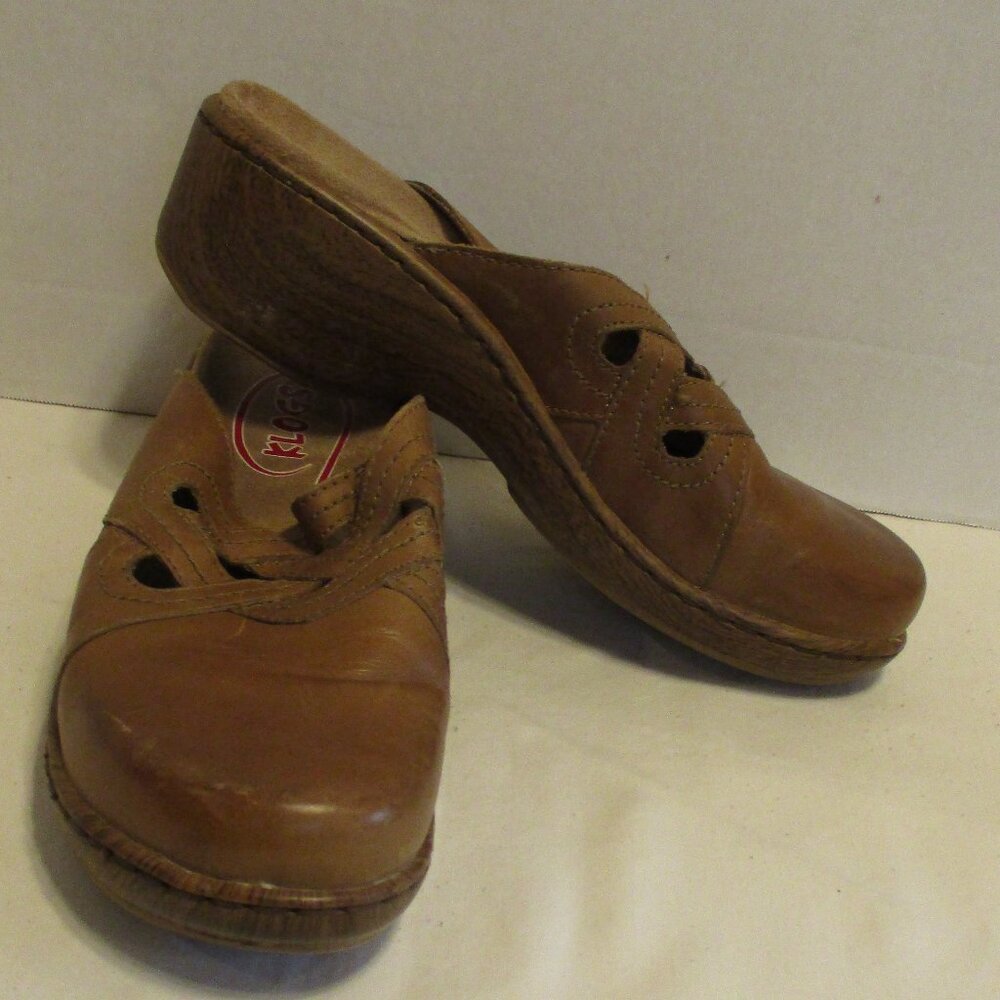 Klogs Shoes Woman Size 8.5 Brown Tan Vacation Travel Cruise Airport Summer Shoes